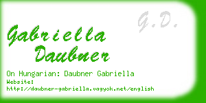 gabriella daubner business card